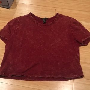 🌞Forever 21 Maroon crop top